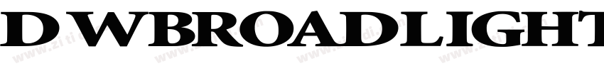 DWBroadlight ExtraBo字体转换